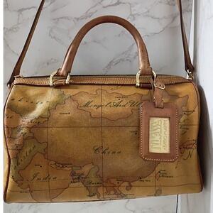 ALVIERO MARTINI Vintage 1ᴬ Classe Geo Classic Boston Bag/Crossbody - EUC